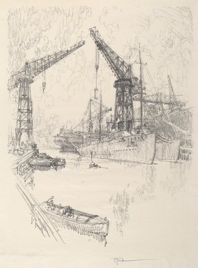 Niszczyciele budynków autorstwa Joseph Pennell