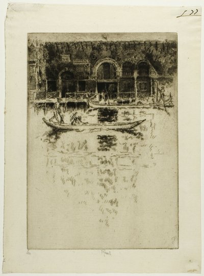 Pałac Bizantyjski, Wenecja autorstwa Joseph Pennell
