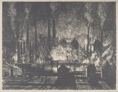 Zmiana zmiany, Charleroi autorstwa Joseph Pennell