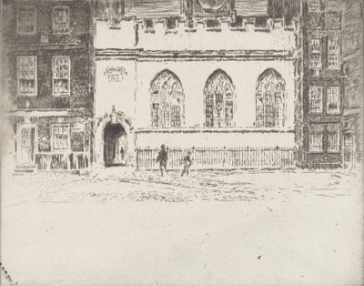Karczma Clifforda, 1907. autorstwa Joseph Pennell