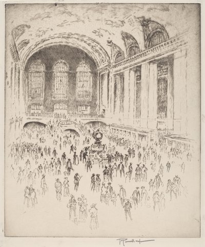 Hala Grand Central, Nowy Jork autorstwa Joseph Pennell