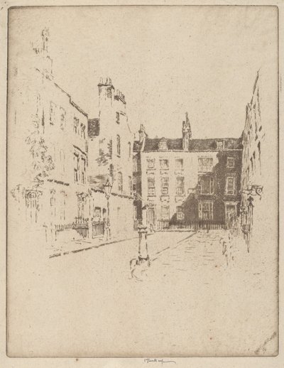 Cowley Street, Westminster autorstwa Joseph Pennell