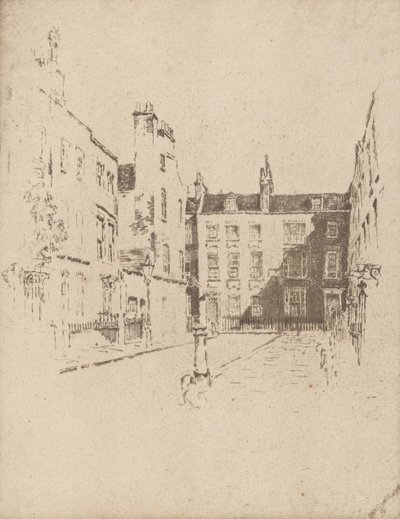 Cowley Street, Westminster, 1906. autorstwa Joseph Pennell