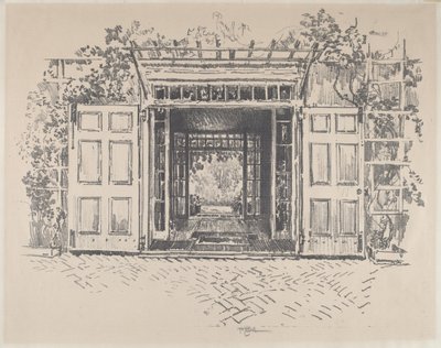 Drzwi, Wyck autorstwa Joseph Pennell
