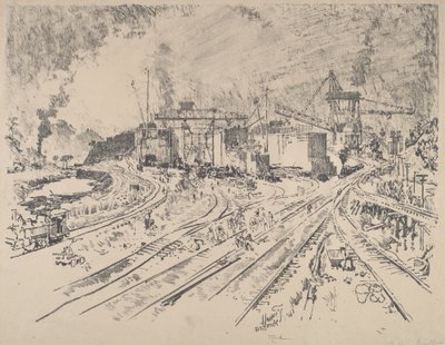 Wczesny poranek, Miraflores autorstwa Joseph Pennell
