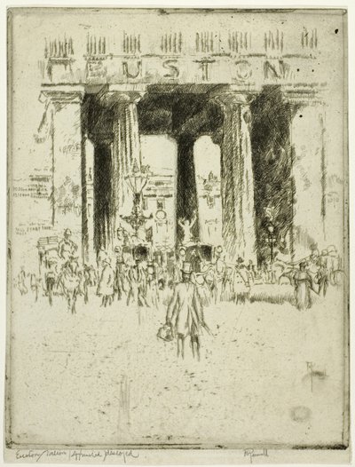 Euston autorstwa Joseph Pennell