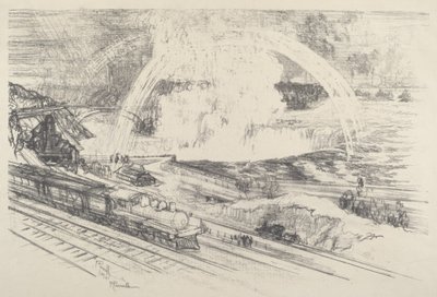 Stacja Falls, Niagara autorstwa Joseph Pennell