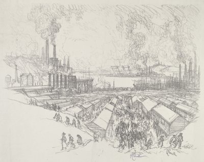 Piąta, 1916. autorstwa Joseph Pennell