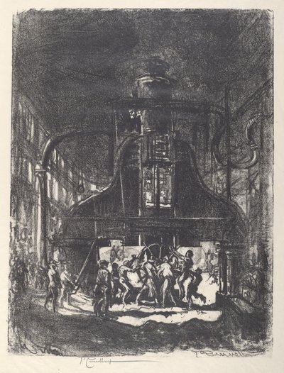 Wykuwanie muszli, niewolnicy koła autorstwa Joseph Pennell