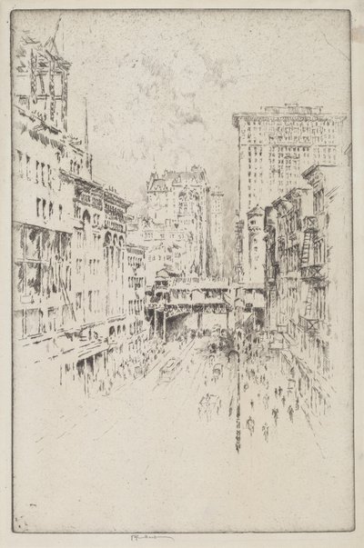Czterdziesta Druga Ulica autorstwa Joseph Pennell