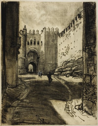 Brama, Segowia autorstwa Joseph Pennell