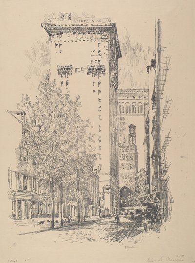 Ulica Girarda autorstwa Joseph Pennell