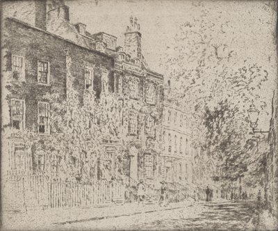 Great College Street, Westminster, 1904. autorstwa Joseph Pennell