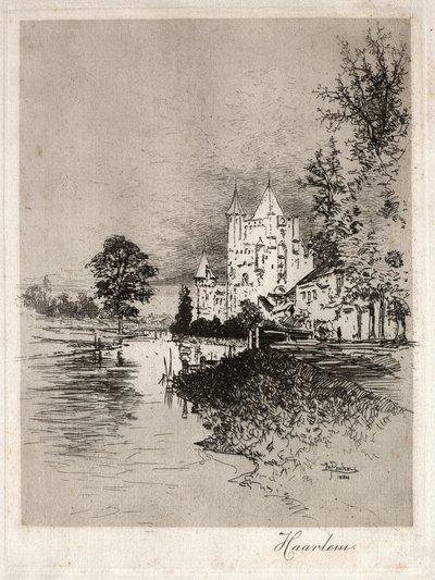 Haarlem, 1884. autorstwa Joseph Pennell