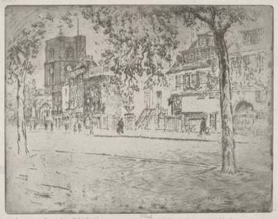 Dom, w którym zmarł Whistler autorstwa Joseph Pennell