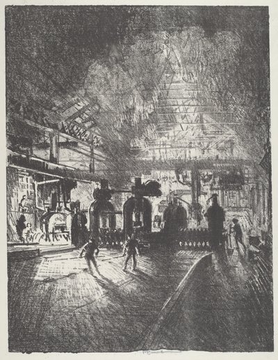 W szczękach śmierci, pręty do pocisków autorstwa Joseph Pennell
