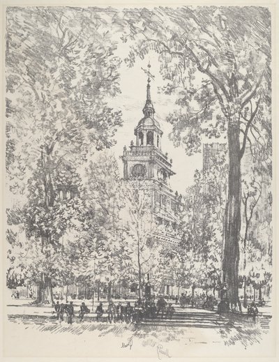 Plac Niepodległości i Państwowy Dom autorstwa Joseph Pennell