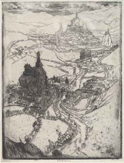 Le Puy autorstwa Joseph Pennell