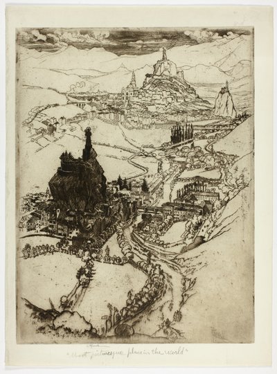 Le Puy, trzecia płyta autorstwa Joseph Pennell