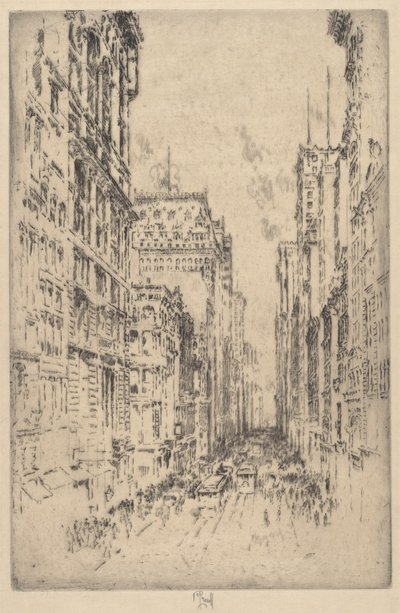 Dolny Broadway autorstwa Joseph Pennell
