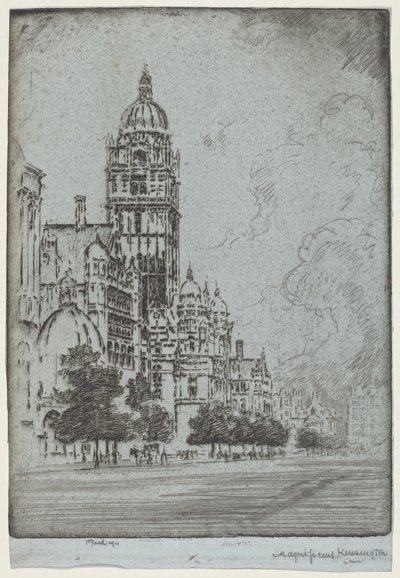 Wspaniały Kensington autorstwa Joseph Pennell