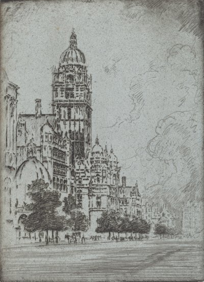 Wspaniały Kensington, 1904. autorstwa Joseph Pennell