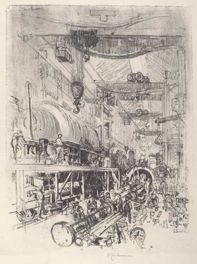 Tworzenie silnika turbinowego autorstwa Joseph Pennell
