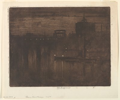 Mgła Tamizy autorstwa Joseph Pennell