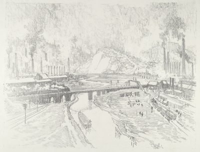 Miasto amunicji autorstwa Joseph Pennell