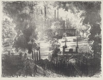Amunicja Rzeka autorstwa Joseph Pennell