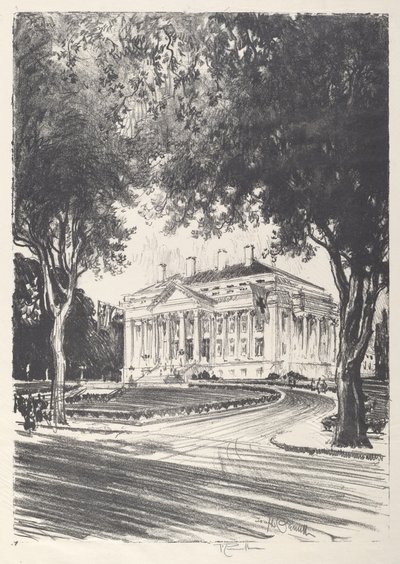 Siedziba Narodowego Czerwonego Krzyża, Waszyngton, 1919. autorstwa Joseph Pennell