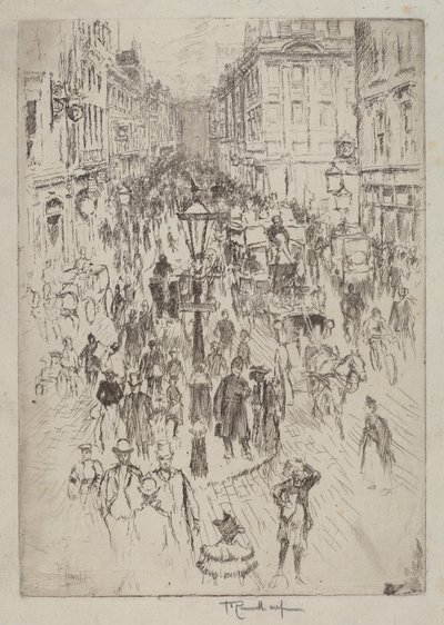 New Oxford Street, Londyn autorstwa Joseph Pennell