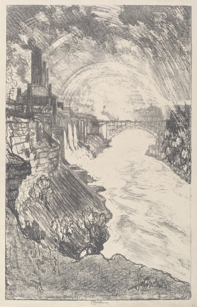 Niagara Tęcze autorstwa Joseph Pennell