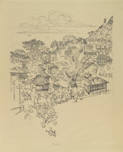 Oficjalne Ancon. Budynki administracyjne, 1912 autorstwa Joseph Pennell