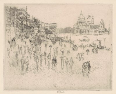 Na Rivie, z okna Pennella autorstwa Joseph Pennell