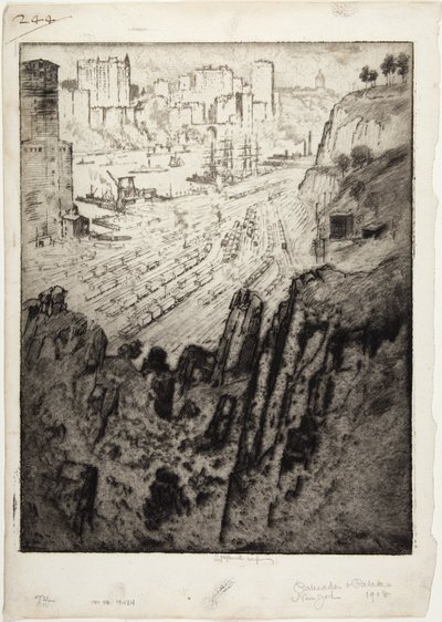 Palisady i Pałace autorstwa Joseph Pennell