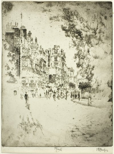 Park Lane autorstwa Joseph Pennell
