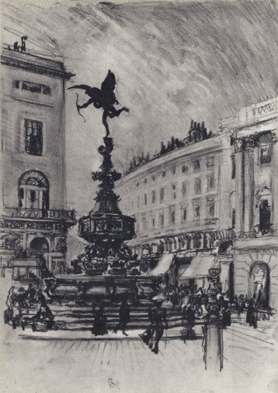 Piccadilly Circus autorstwa Joseph Pennell