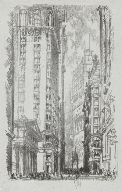 Pine Street, #6 w kolekcji Iconophile Club Collection autorstwa Joseph Pennell