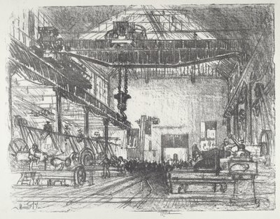 Struganie dużych muszli autorstwa Joseph Pennell