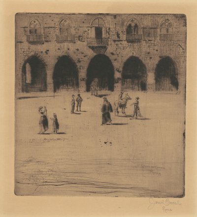 Ratusz, Pistoia autorstwa Joseph Pennell