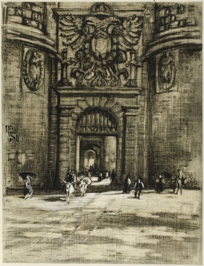 Porta Viragia, Toledo autorstwa Joseph Pennell