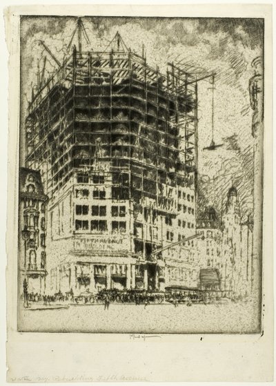 Odbudowa Piątej Alei autorstwa Joseph Pennell
