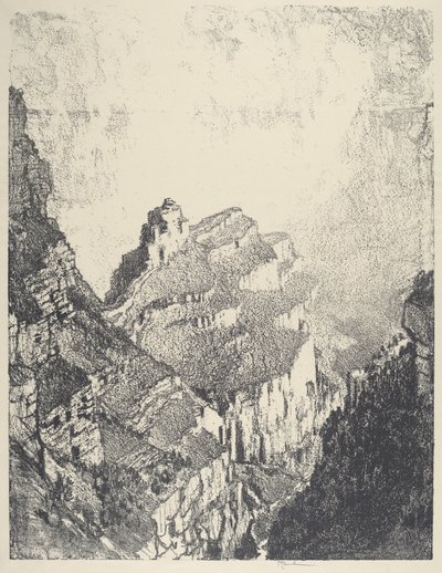 Droga do Białego Miasta, nr II autorstwa Joseph Pennell