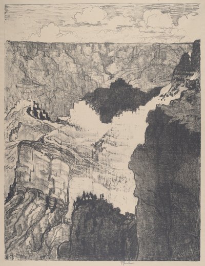 Droga do Białego Miasta, nr I, 1912. autorstwa Joseph Pennell