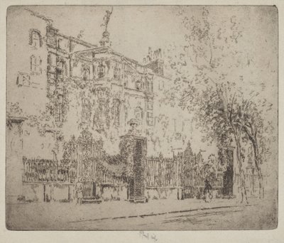 Dom Rossettiego autorstwa Joseph Pennell