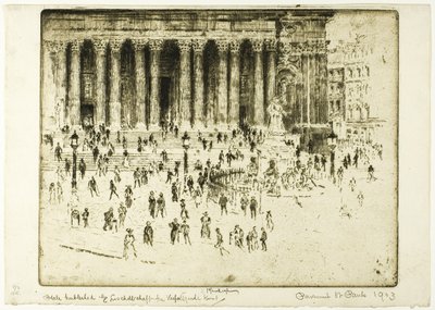 Chodnik Świętego Pawła autorstwa Joseph Pennell