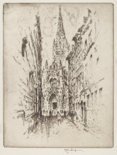 San Maclou, Rouen autorstwa Joseph Pennell