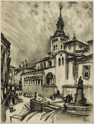 San Martin, Segowia autorstwa Joseph Pennell
