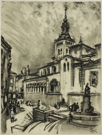 San Martin, Segowia autorstwa Joseph Pennell